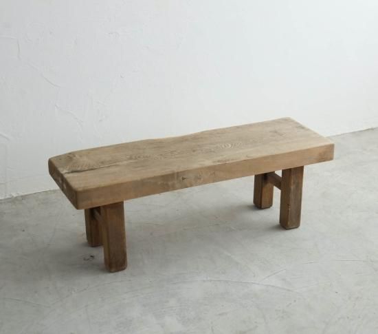 重厚なBench&Table