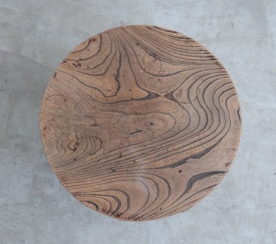 ろくろ脚の欅LOW TABLE