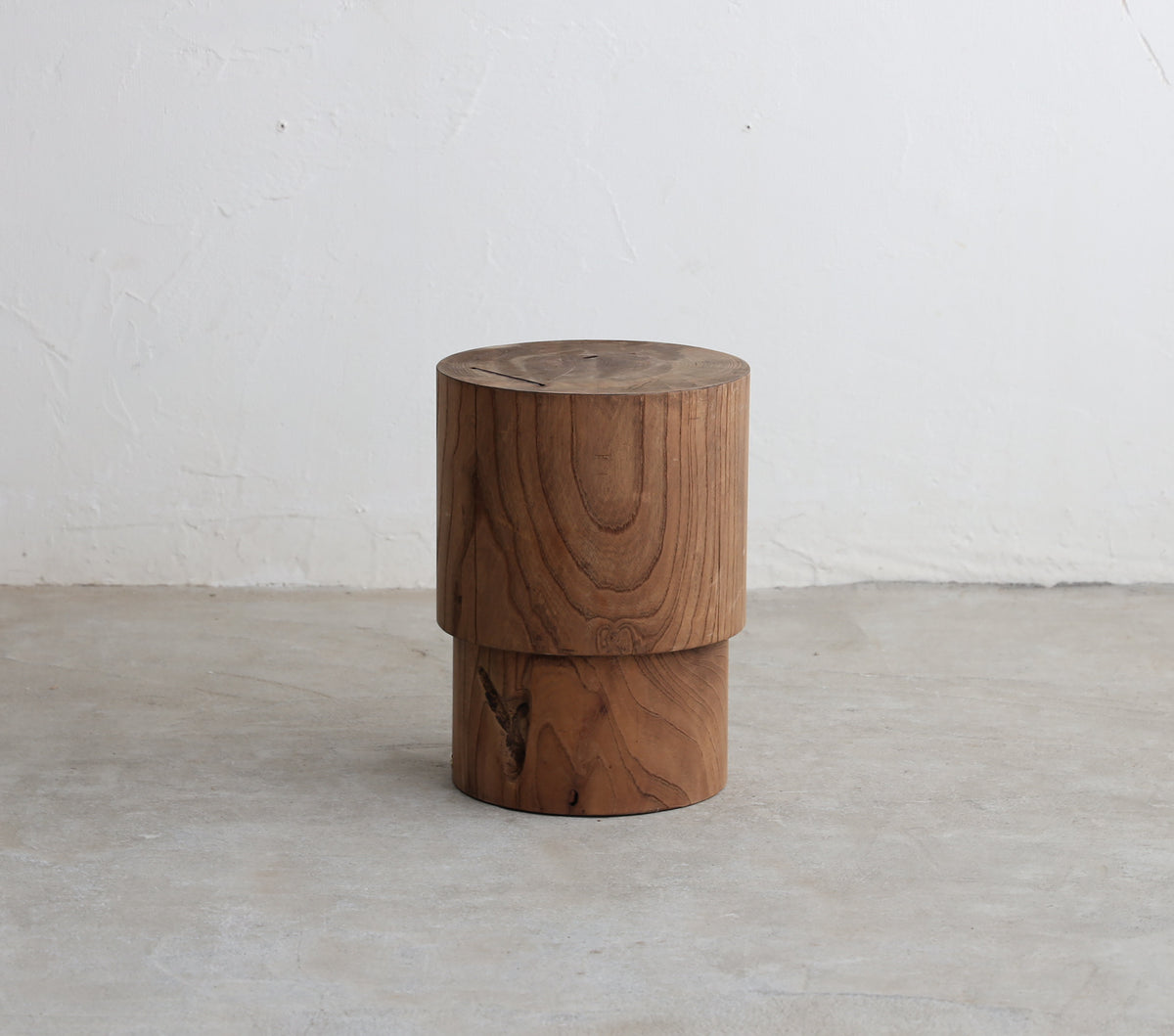 Wood block table