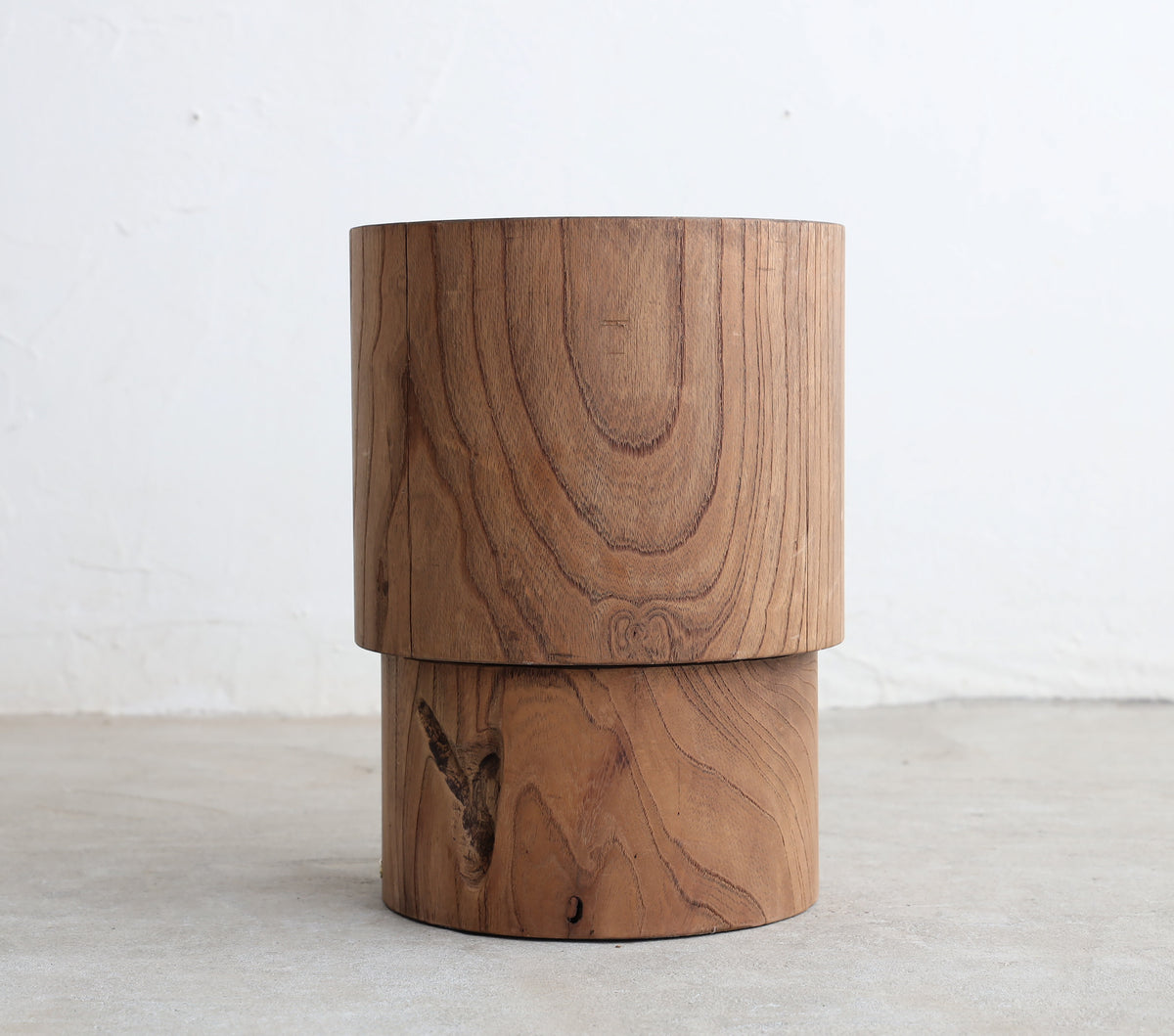 Wood block table