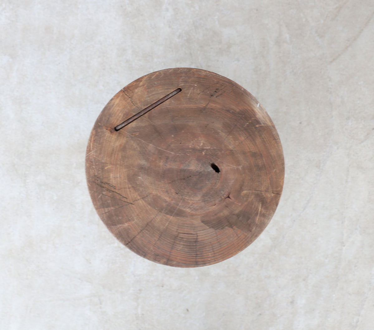 Wood block table