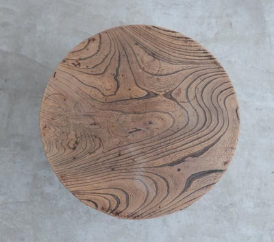 ろくろ脚の欅LOW TABLE
