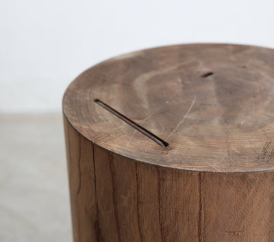 Wood block table