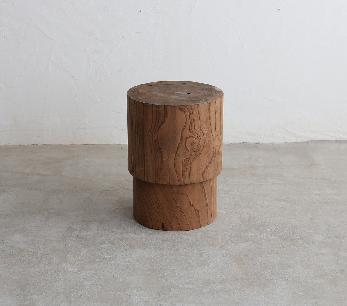 Wood block table